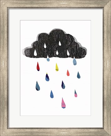 Framed Rainy Day Rainbow I Print