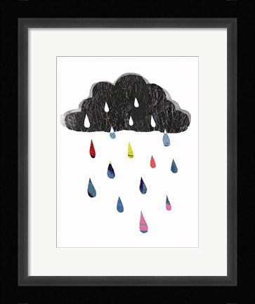 Framed Rainy Day Rainbow I Print