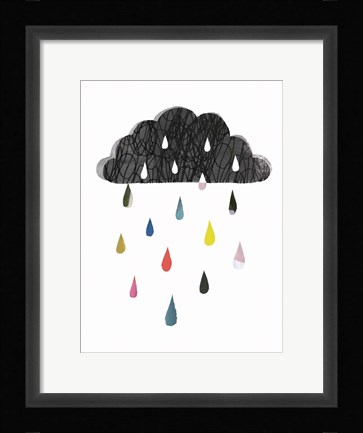 Framed Rainy Day Rainbow II Print