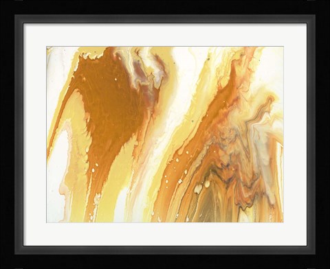 Framed Liquid Earth V Print