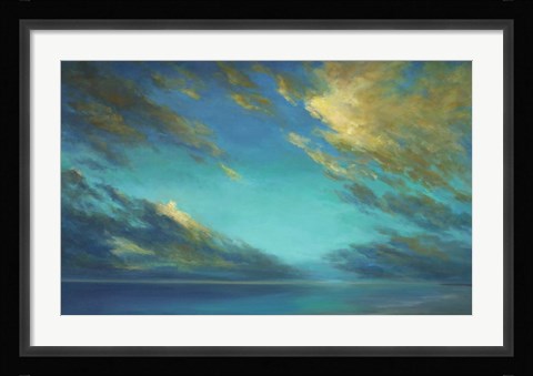 Framed Coastal Cloudscape Print