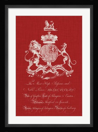 Framed Heraldry Pop I Print