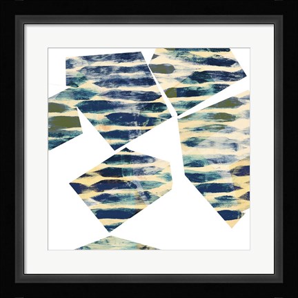 Framed Banding Shapes III Print