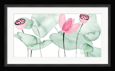 Framed Lotus in Nature II Print