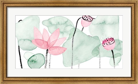 Framed Lotus in Nature IV Print