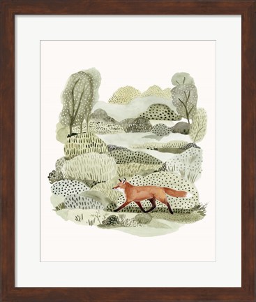 Framed Fox Glen II Print