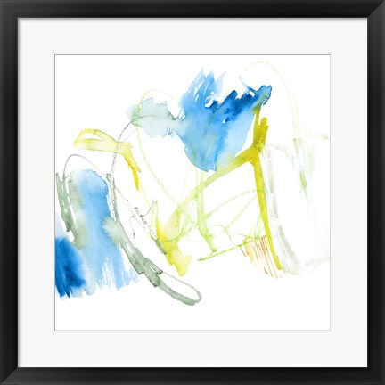 Framed Sea Scrawl I Print