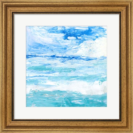 Framed Cerulean Sea I Print