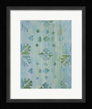 Framed Teal Morocco I Print