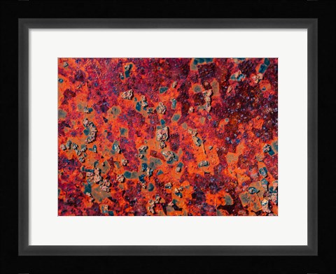 Framed Rust Abstract Print