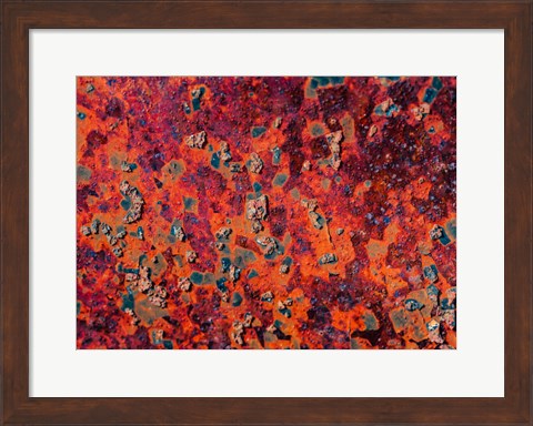 Framed Rust Abstract Print