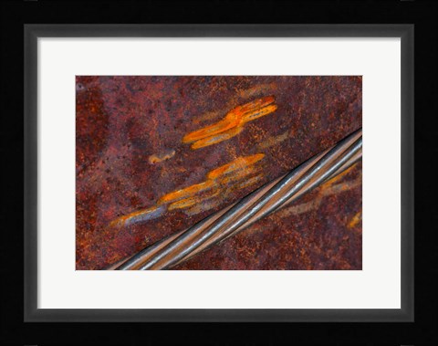 Framed Rust Abstract Print
