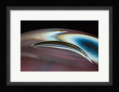 Framed Frozen Bubbles In Glass 1 Print