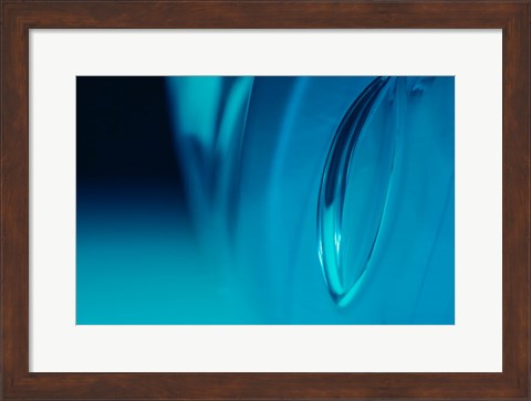 Framed Frozen Bubbles In Glass 2 Print