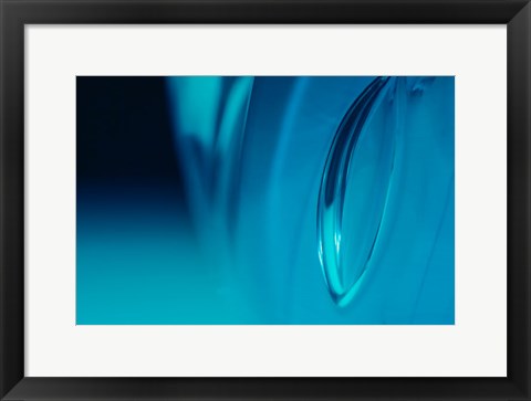 Framed Frozen Bubbles In Glass 2 Print