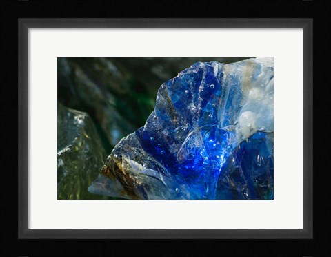 Framed Cullet Glass Chunks 1 Print