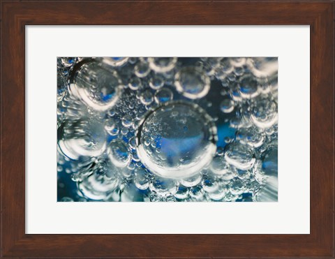 Framed Frozen Bubbles 5 Print