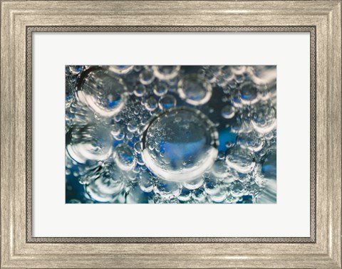 Framed Frozen Bubbles 5 Print
