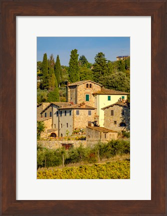 Framed Italy, Florence, Winery, Villa Print