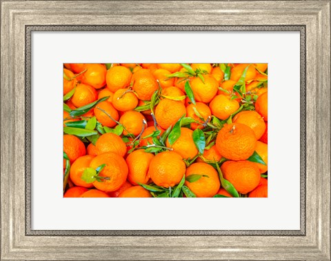 Framed Oranges Displayed In Market In Shepherd&#39;s Bush, Londo Print