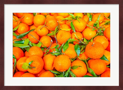 Framed Oranges Displayed In Market In Shepherd&#39;s Bush, Londo Print