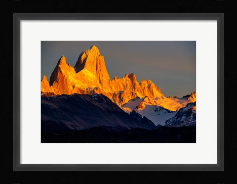Framed Argentina, Patagonia El Chalten, Fitz Roy Print