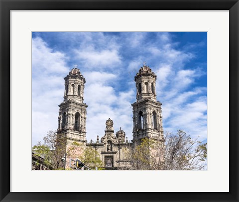 Framed San Hipolito Church, Mexico City Print