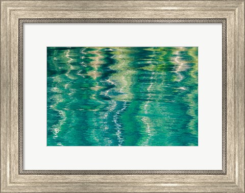 Framed Alaska, Craig Reflection In Rippled Water Print