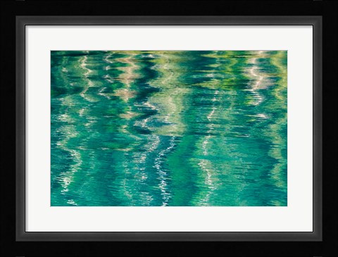 Framed Alaska, Craig Reflection In Rippled Water Print