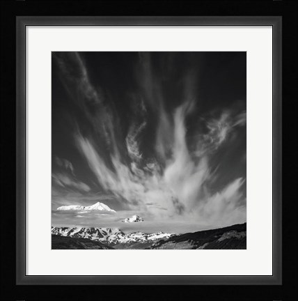 Framed St Elias Peak, Wrangell-St Elias National Park, Alaska Print