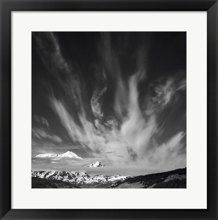 Framed St Elias Peak, Wrangell-St Elias National Park, Alaska Print
