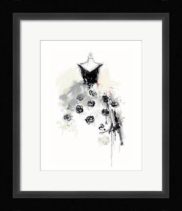 Framed Dressing Room II Print