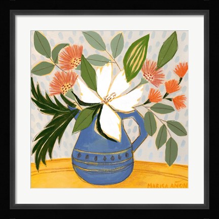 Framed April Florals 11 Print