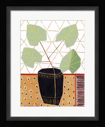 Framed Gold Tablecloth 5 Print