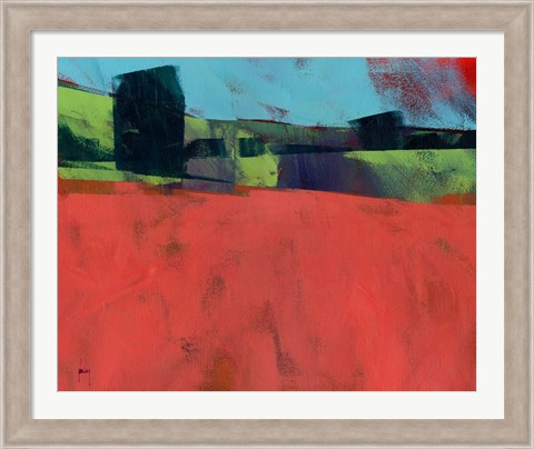 Framed Herefordshire Red Print