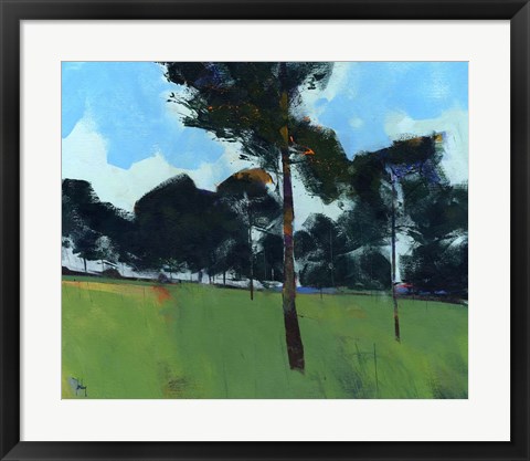 Framed Moorland Pines Print