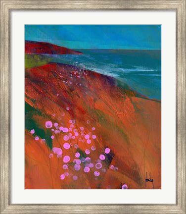 Framed Sea Pinks Print