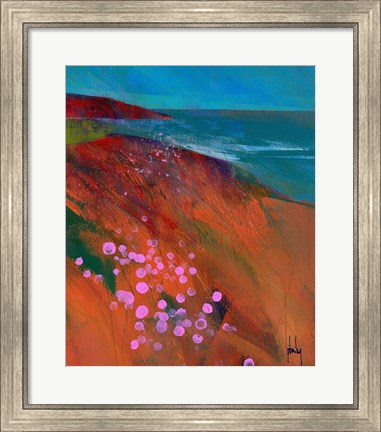 Framed Sea Pinks Print