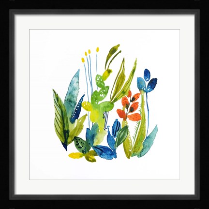 Framed English Garden 1 Print