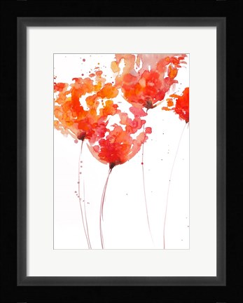 Framed Tangerine Tango 1 Print