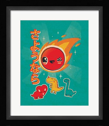 Framed Kawaii in the Sky Print