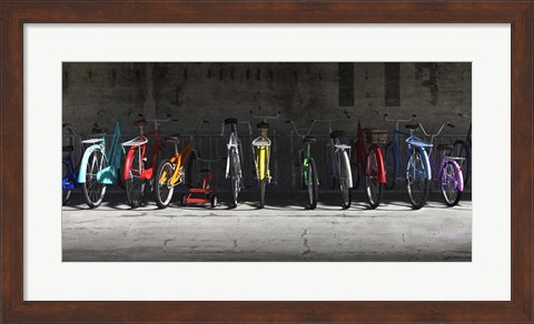 Framed Bike Rack Print