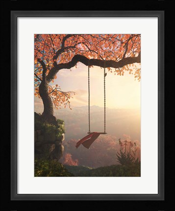 Framed Tree Swing Print