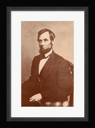 Framed Abraham Lincoln, 1861 Print