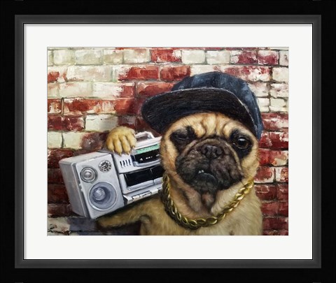 Framed Who Let The Dogs Out Print