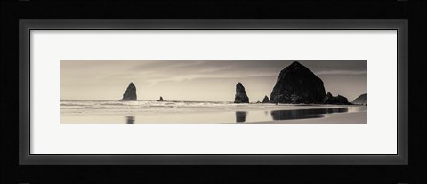 Framed Haystack Rock Print