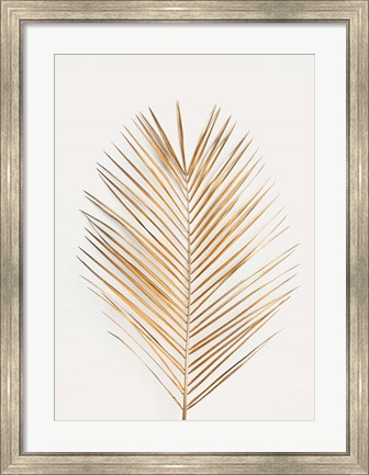 Framed Palm Leaf Gold Print