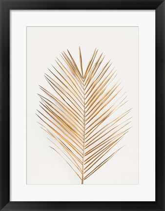 Framed Palm Leaf Gold Print