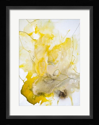 Framed Yellow Line Print