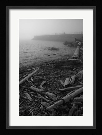 Framed Breakwater Fog (Victoria) Print